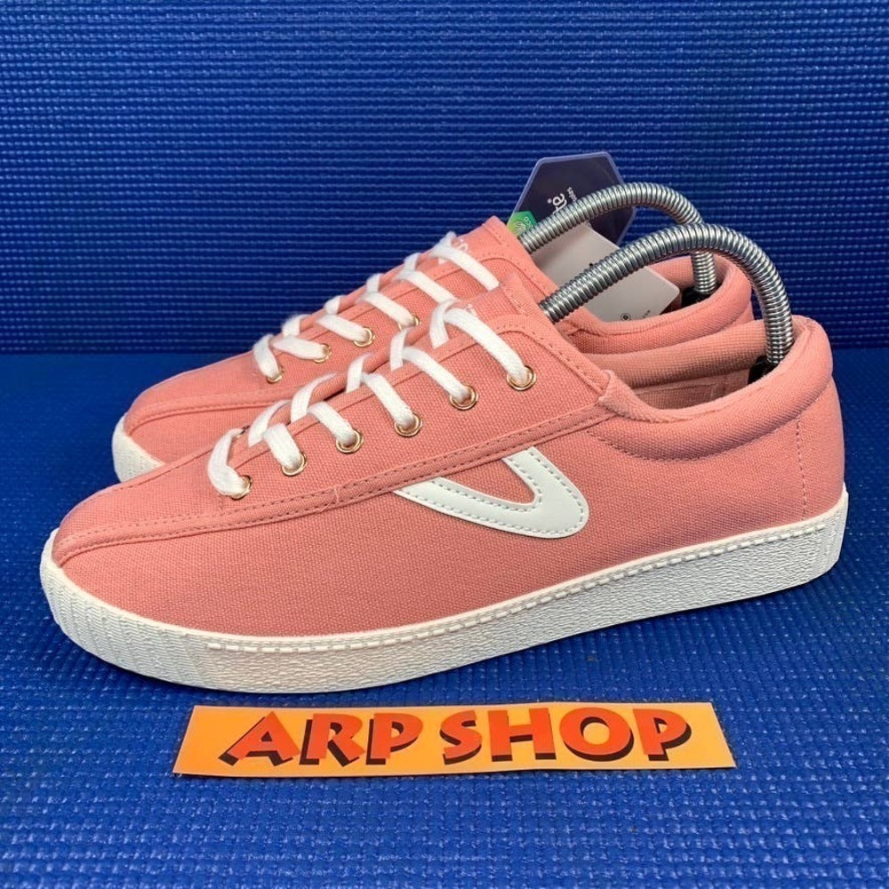 TRETORN NYLITE PLUS CANVAS Women`s Size 9.5M Pink White Comfort Shoes